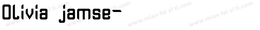 Olivia jamse字体转换
